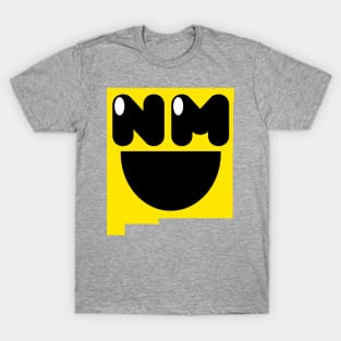 New Mexico States of Happynes- New Mexico Smiling Face T-Shirt